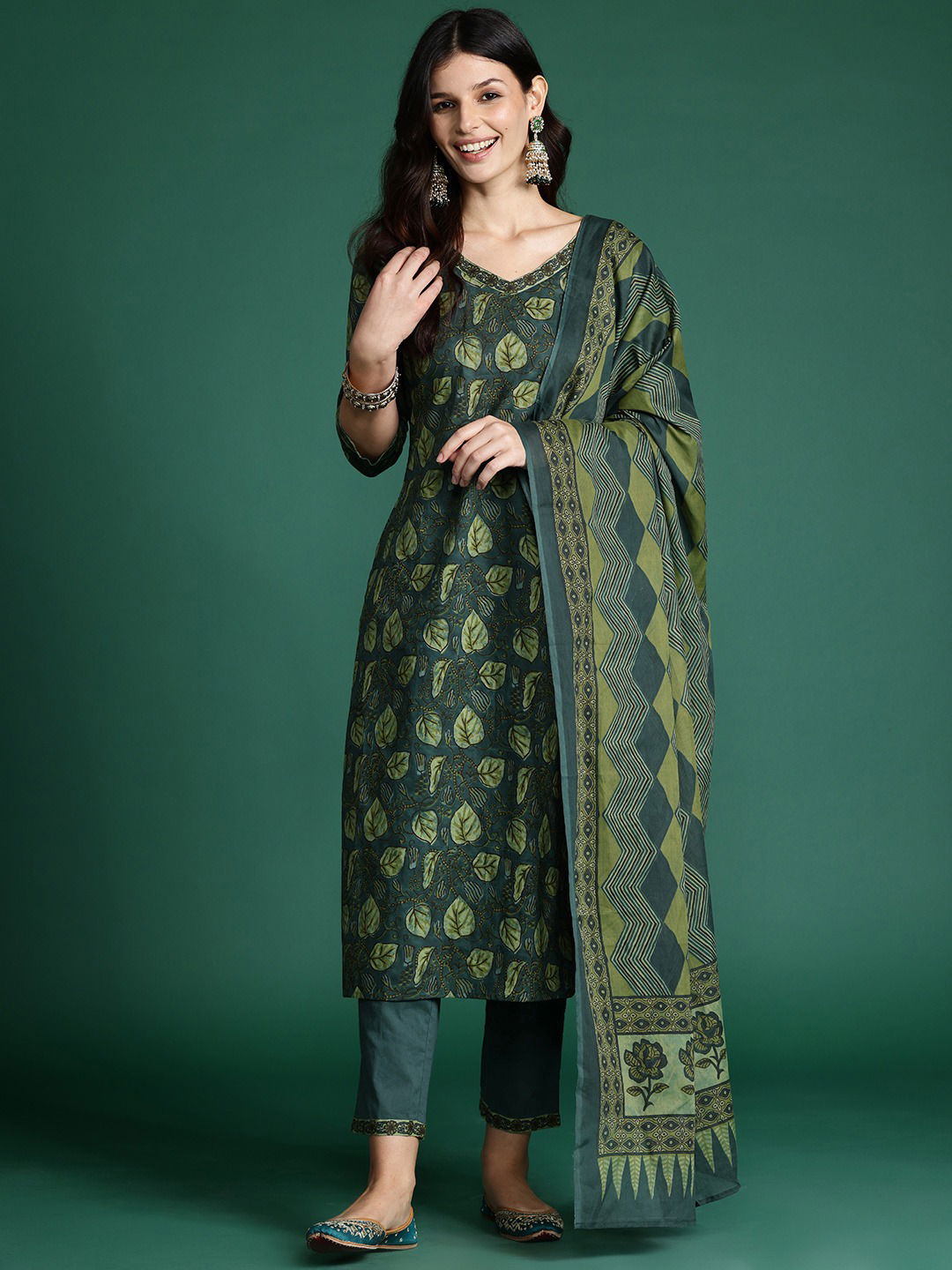 2517 Indo Era Printed Cotton Printed Kurti With Bottom Dupatta Wholesale Shop In Surat
